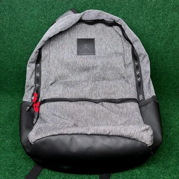 Nike Air Jordan Jumpman Heather Gray School Backpack Travel Bag Large