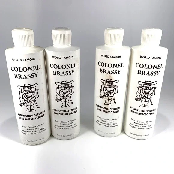 Colonel Brassy Cleaner Polish Metal Shine Bike Boat ATV RV Lot of‎ 4 Bottles
