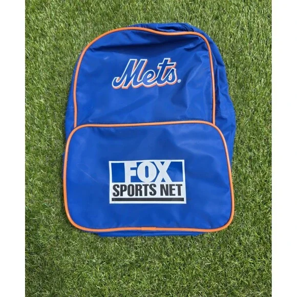 NY NEW YORK METS Blue Backpack Bookbag Fox Sports Net