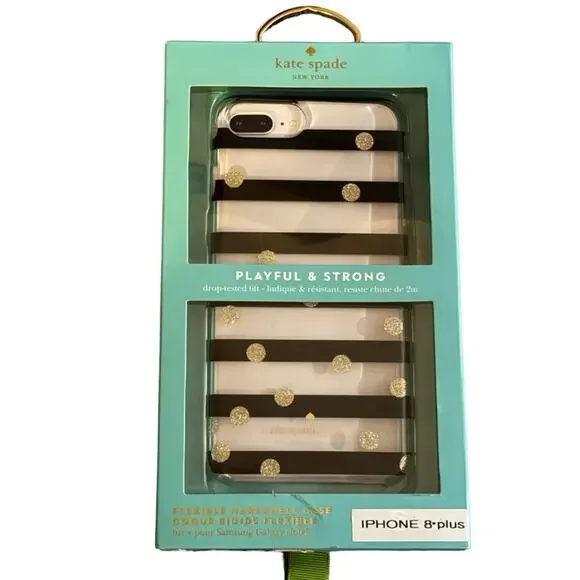 ⭐ 🔥 50% OFF SALE— FINAL Kate Spade Striped Hard Samsung Galaxy 8 Phone Case New