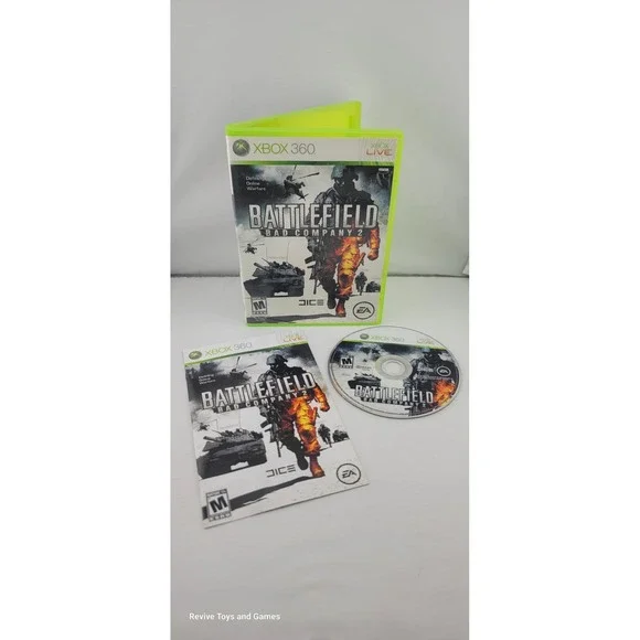 Battlefield Bad Company 2 (Xbox 360, 2010) CIB Complete Tested and Working Great