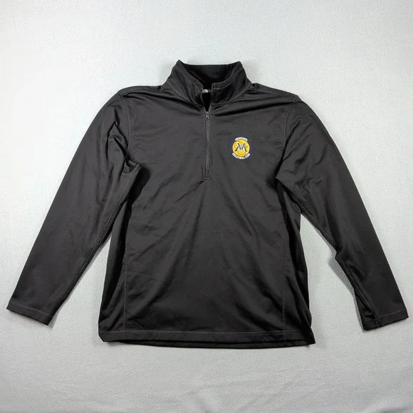 The North Face Pullover Men's L Black 1/4 Zip Athletic Milwaukee Volleyball Club