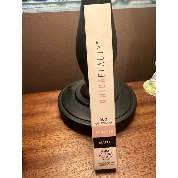 CHICABEAUTY Duo Gel Eyeliner - Shimmer & Matte (black) BNIB