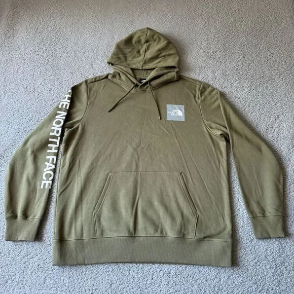 NEW The North Face Hoodie Mens Extra Large Green Sweatshirt Sweater Outdoor Logo