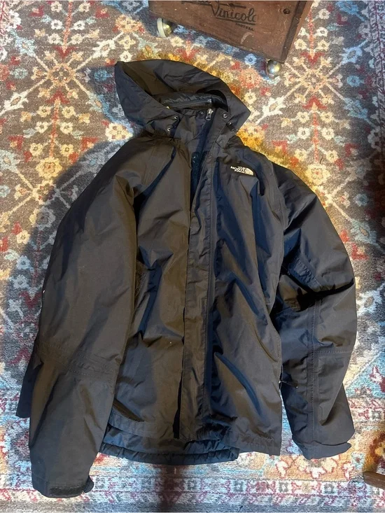 The North Face Black Hooded snow coat