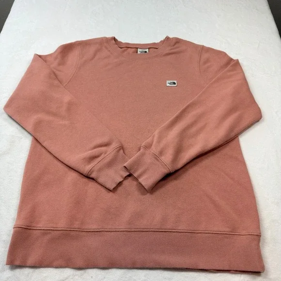 The North Face‎ Sweatshirt Mens L Pink Good Fleece Crewneck Pullover A533R