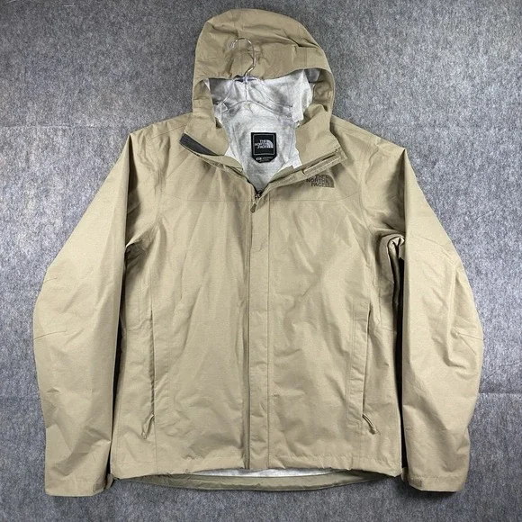 The North Face Dryvent Venture 2 Jacket Mens Small Tan Rain Snow Gorpcore 00A8AR