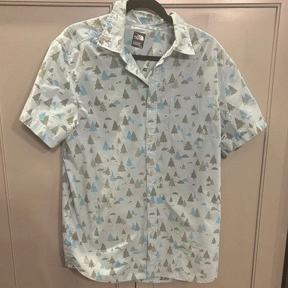 The NORTH FACE Pursuit Shirt Button Up Short Sleeve Sasquatch Large Mens