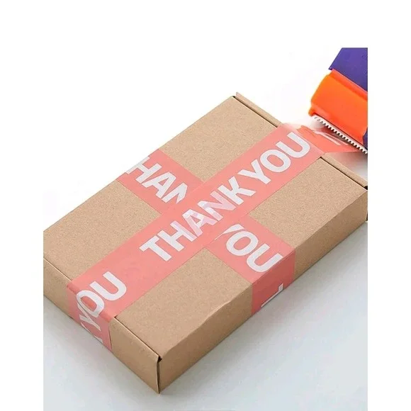 120mt Pink THANK YOU tape roll‎