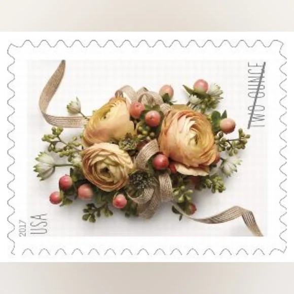 100 Celebration Corsage 2017 Forever 2 Ounce Postage Stamps USPS Wedding Invites