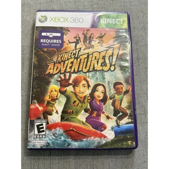 XBOX 360 Kinect Adventures Game 2011 with Manual Rated E
