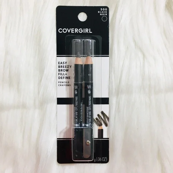🆕 CoverGirl Set of 2 Black Eye Liners pencils crayons and 1 sharpener