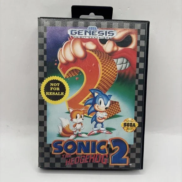 Sonic the Hedgehog 2 (Sega Genesis)‎ Not For Resale No Manual