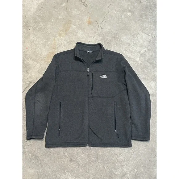 The North Face Gordon Lyons Sweater Fleece Jacket Full Zip XL NF0A33R5 Black‎