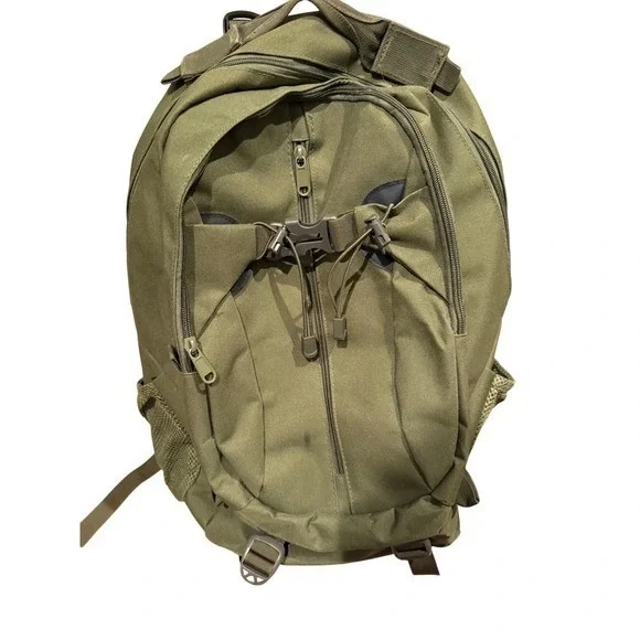 YINQISHI Olive Green Tactical Backpack Military Style Multiple‎ Pockets Durable