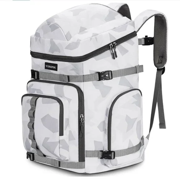 65L Ski Boot Bag Backpack – Waterproof Ski & Snowboard Gear Bag with 8 Pockets