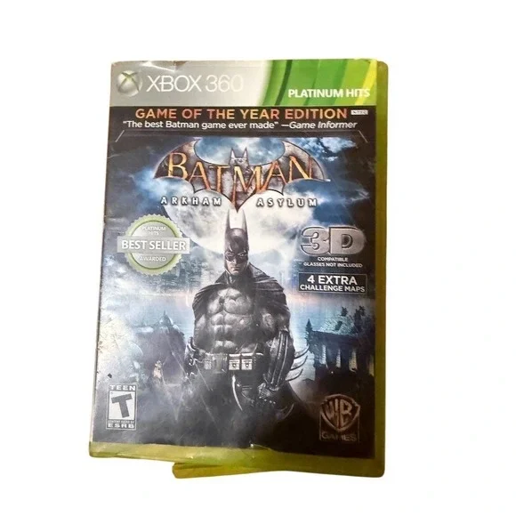 Batman: Arkham Asylum Game of the Year Edition Platinum Hits Xbox‎ 360