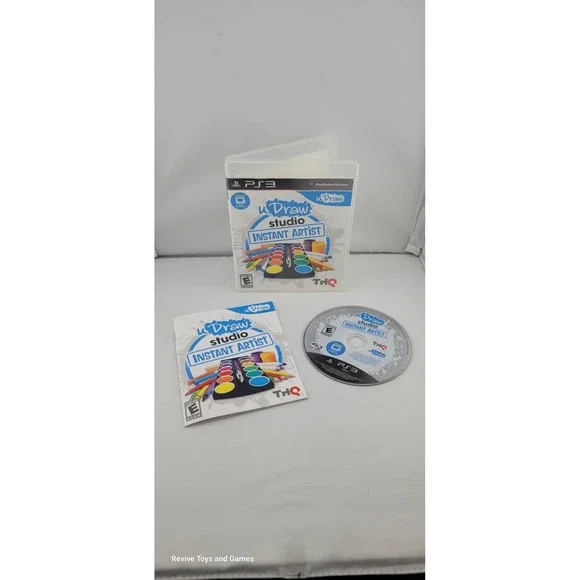 UDraw Studio: Instant Artist (Sony Playstation 3, PS3, 2011) CIB Complete Tested