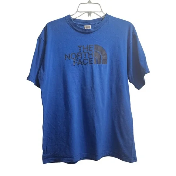 The North Face Mens Blue Graphic Logo Short Sleeve‎ T-Shirt Size M M/M NF0A3G1C