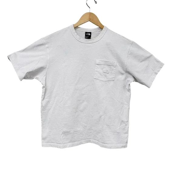 The North Face Mens White Pocket T-Shirt Short Sleeve Crew Neck Size M SS6777058