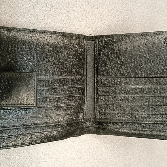 Classic Black Leather Bifold Wallet