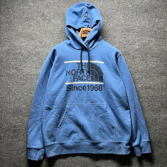 The North Face Hoodie Mens‎ XL Blue Pullover Sweatshirt Hooded Casual Outdoors