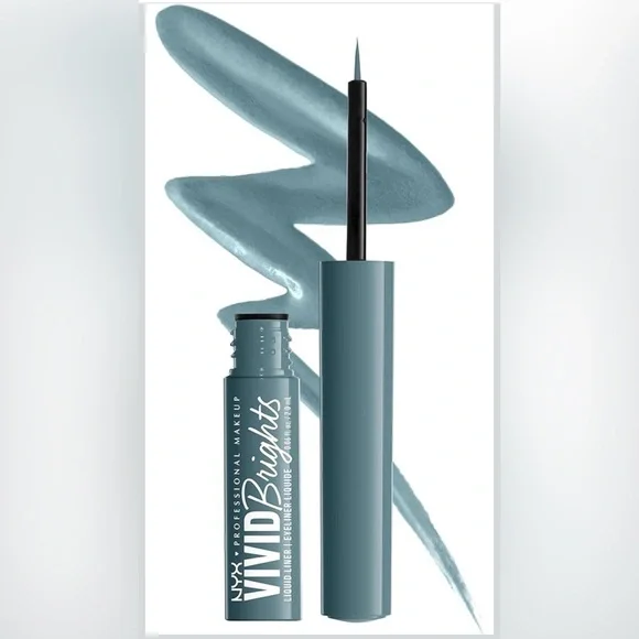 Cyan Simp | NYX Vivid Brights Liquid Eyeliner - Teal