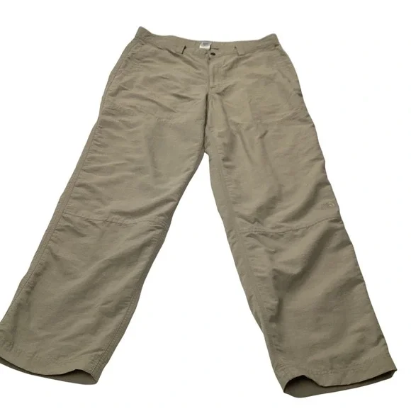 The North Face‎ Mens Khaki Nylon Outdoor Hiking Cargo Pants Size 36