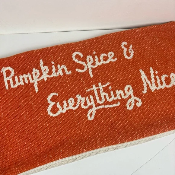 Cupcakes & Cashmere sweater knit pillow cover/orange&cream/Pumpkin Spice