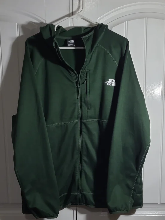 The North Face Men's Forest Green Full-Zip Hoodie
