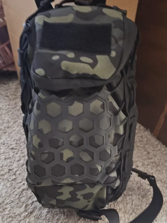 Tactical Camo Sling Bag - Olive Green