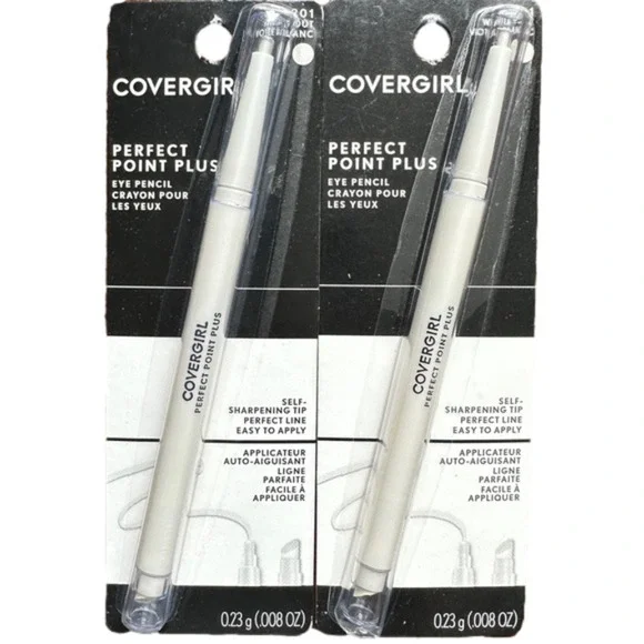 New 2 Covergirl Perfect Point Eye‎ Pencil Liner White Out