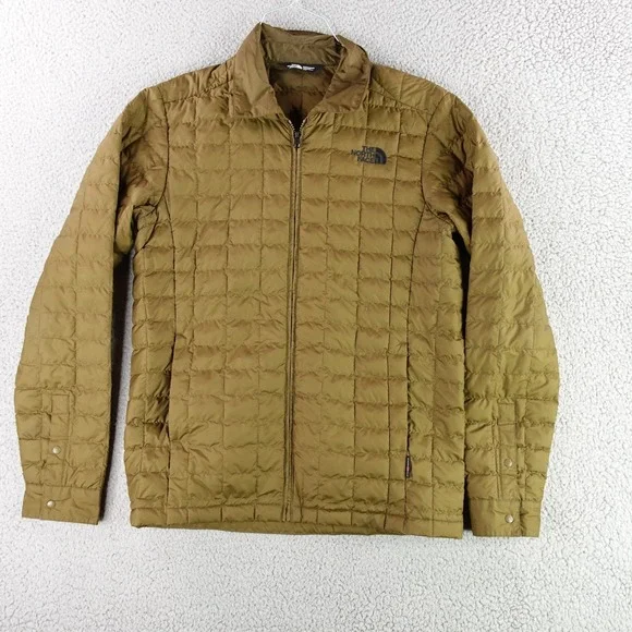 The North Face‎ ThermoBall Jacket Mens S Olive Green Quilted Full Zip NF0A3IFL