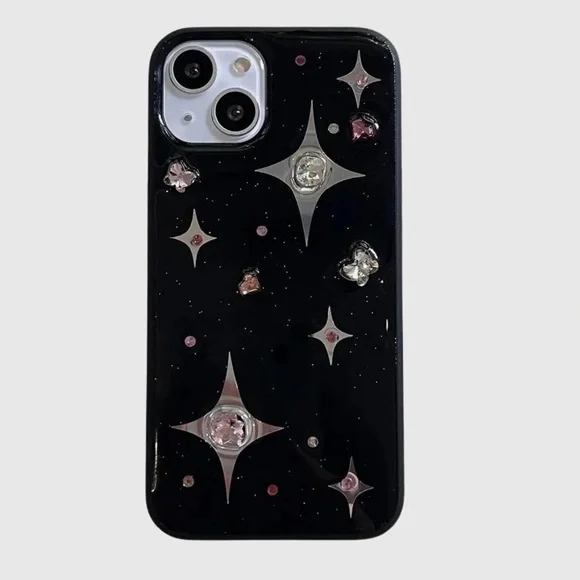 New 3D Rhinestone iPhone 15 case