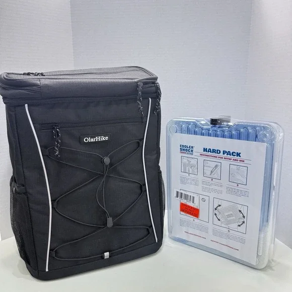 OlarHike Cooler Bag‎ Insulated Backpack Black 22L Outdoors Hiking Beach Camping