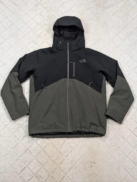 The North Face Jacket Mens L Green Salire Insulated Hyvent Ski Snow Durable Hood