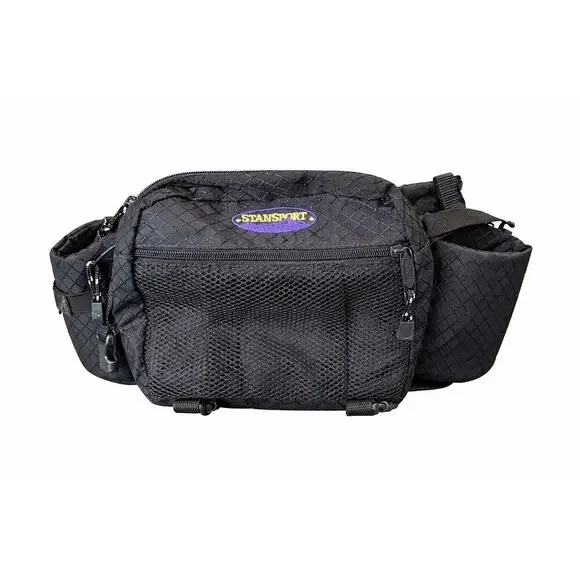 Stansport Black Waist Pack Hiking Fanny Pack Utility Belt Bag Adjustable