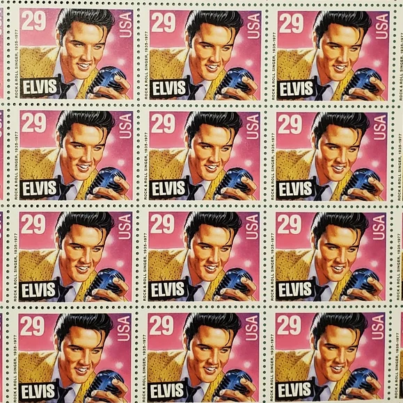 USPS 1992 Commemorative Elvis Presley Stamp Sheet