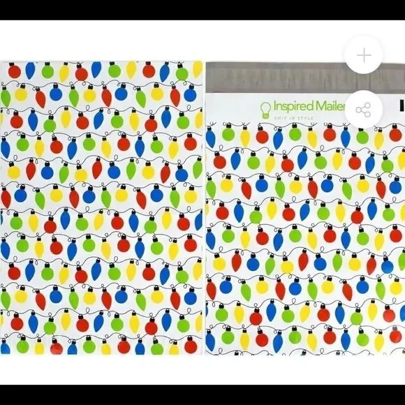 Poly Mix 6x9 10x13 50 pcs XMAS Bundle stickers