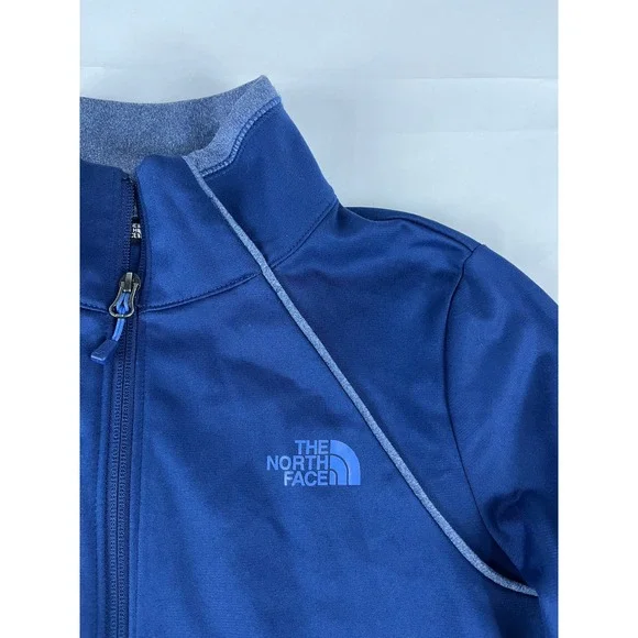 The North Face Womens S P Blue Gray Zip Up Jacket‎
