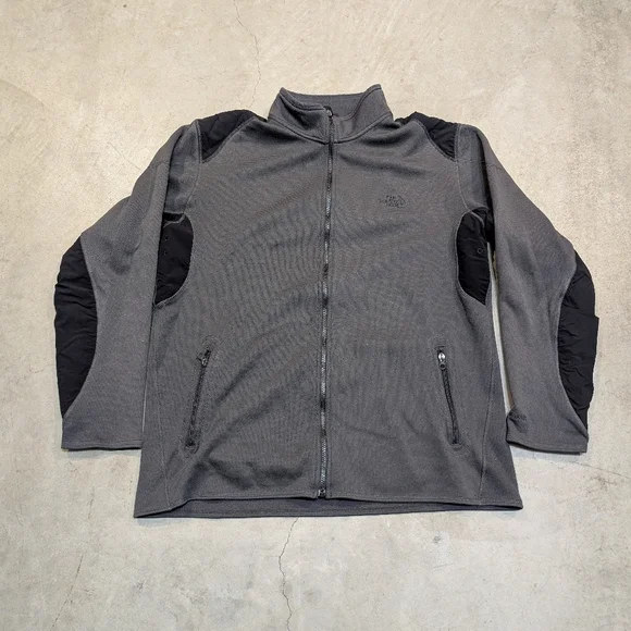 The North Face TKA Stealth Full Zip Fleece Jacket Gray