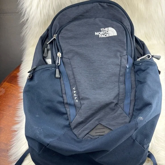 The North Face Blue Backpack with Durable Design and Versatile Functionality