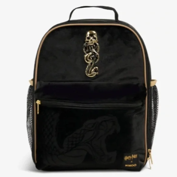 Harry Potter Backpack Cooler Black Velvet Insulated Convertible Dark Arts NWT