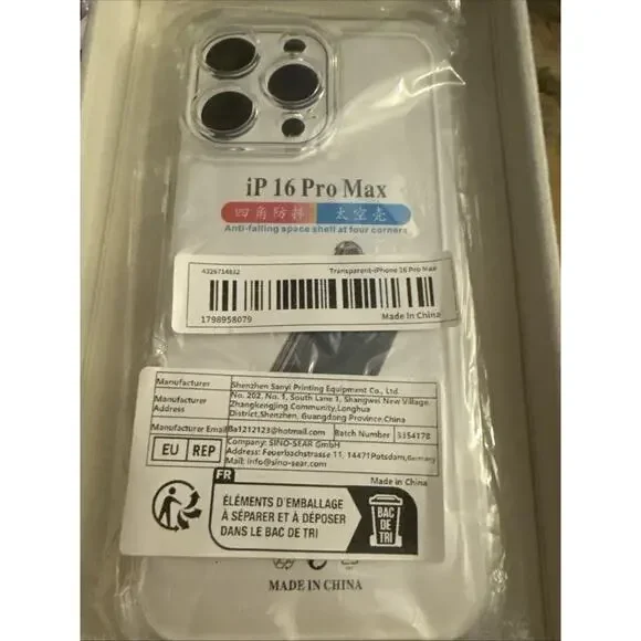 Clear iPhone 16 Pro Max Snap On Case