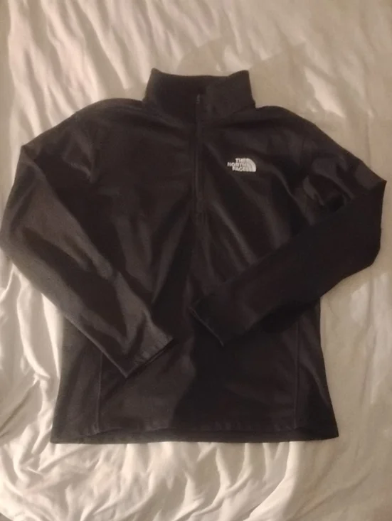 The North Face Black 1/4 Zip Fleece Pullover