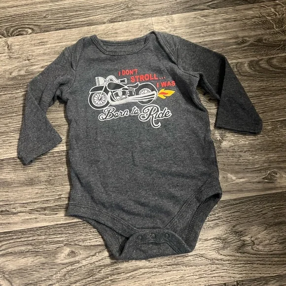 3 for $12 Motorcycle onesie