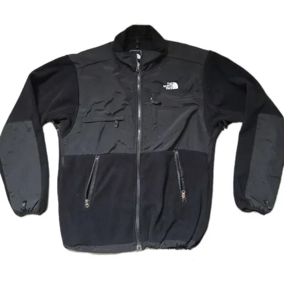 Vintage The North Face Denali Fleece Jacket Mens S Black Full Zip Polartec GUC