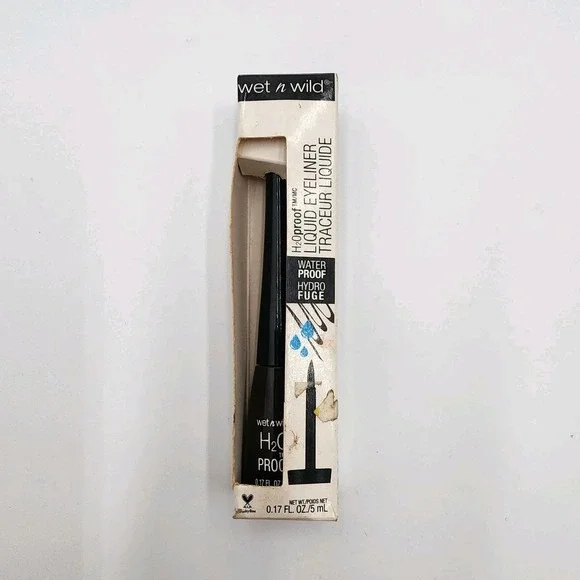 Wet‎ n Wild H2OProof Liquid Eyeliner Dark Brown 880 Waterproof .17 Fl Oz New