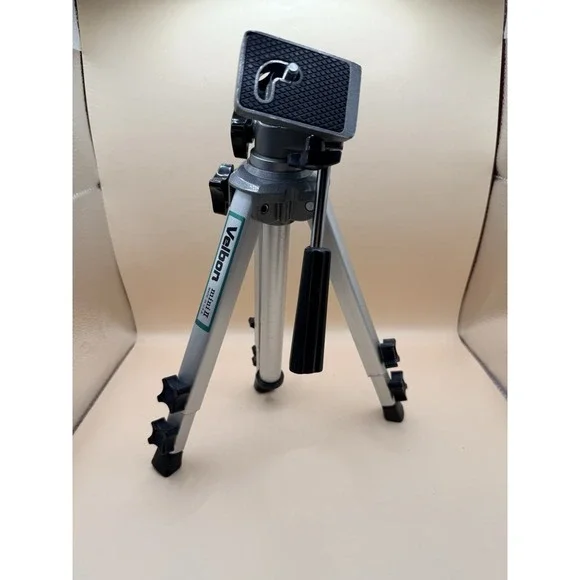 Velbon Camera Tripod Mini II 2 Adjustable Heavy Duty Pan Tilt 3 Way Extend VTG