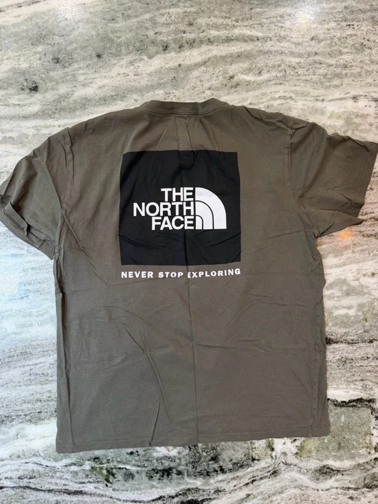 The North Face Men's Olive Green Short-Sleeve Logo Tee